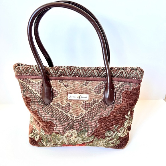 Sac Bandoulière Grande Taille Isabella's Journey - Imprimé Floral, Coton Matelassé - Occasion Excellent état